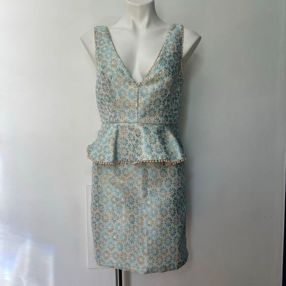 Lulu's Dresses & Skirts - Lulus Afternoon Affair Blue peplum Mini Dress